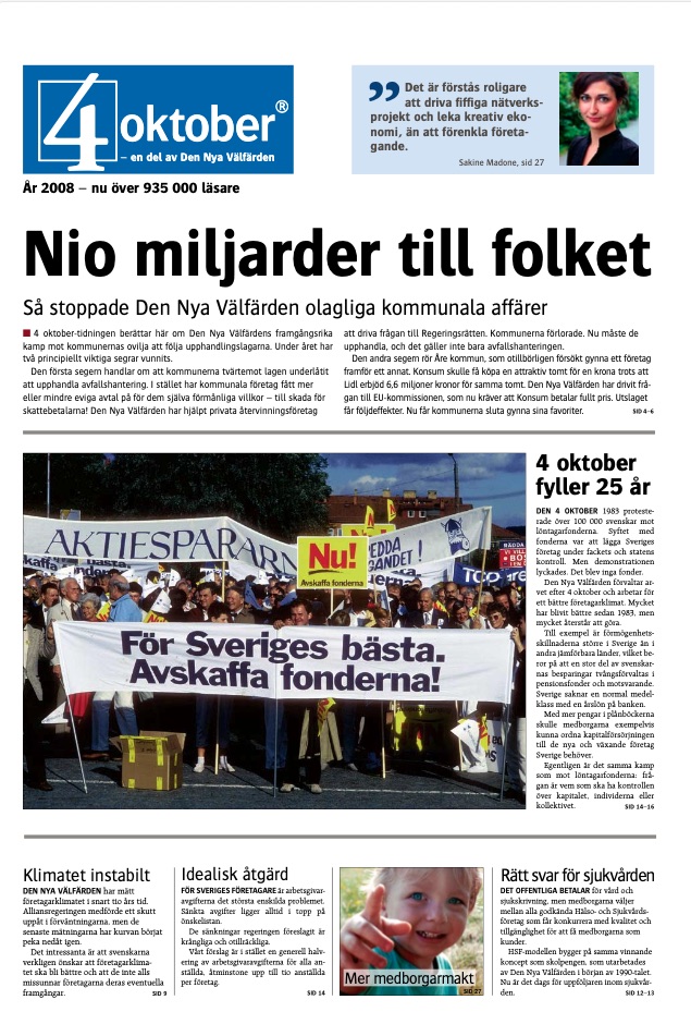 Den Nya Välfärdens tidning 2008