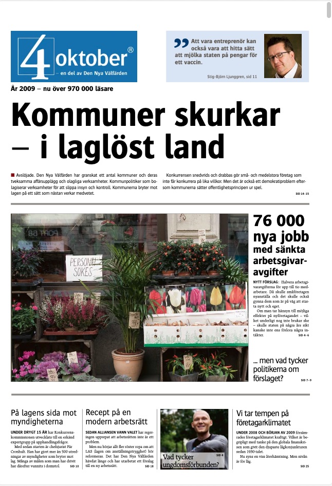 Den Nya Välfärdens tidning 2009