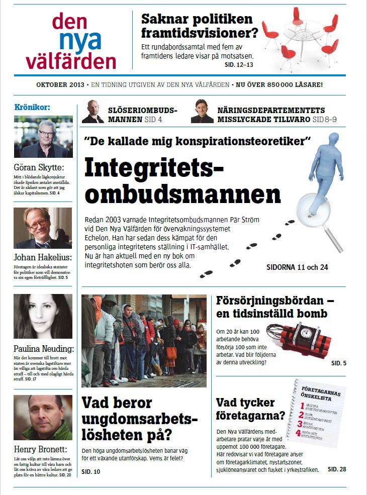 Den Nya Välfärdens tidning 2013